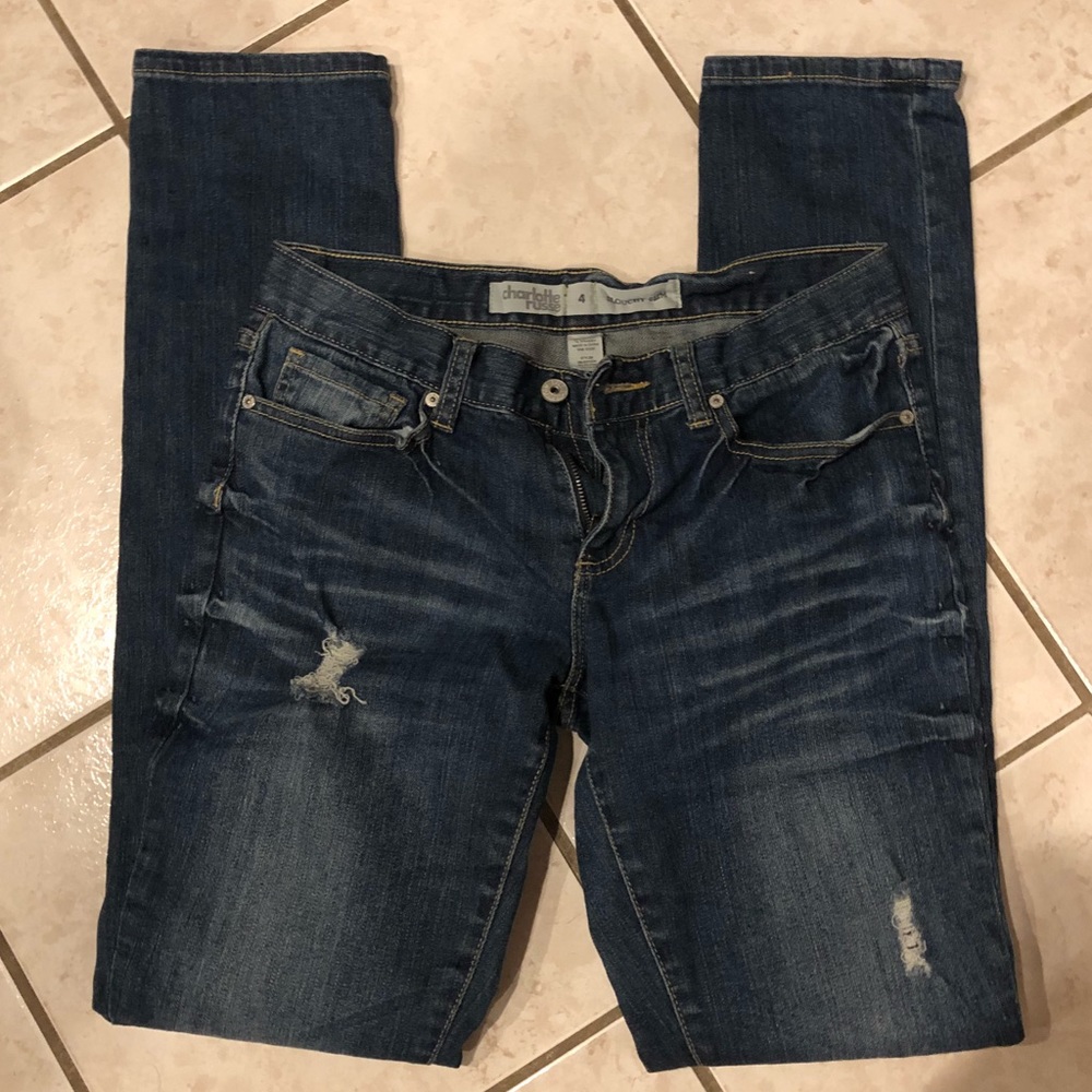 3/$15 Charlotte Russe Ripped Jeans Size 4
